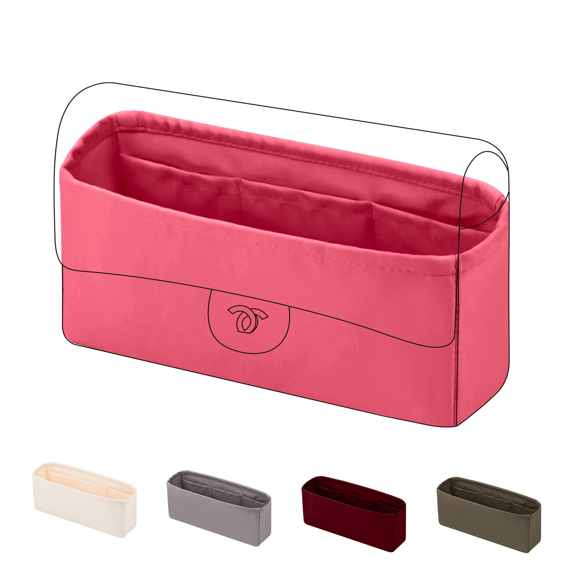 Silk Bag Organizer Luxury Handbag & Tote Shaper Insert for Classic Flap Bags