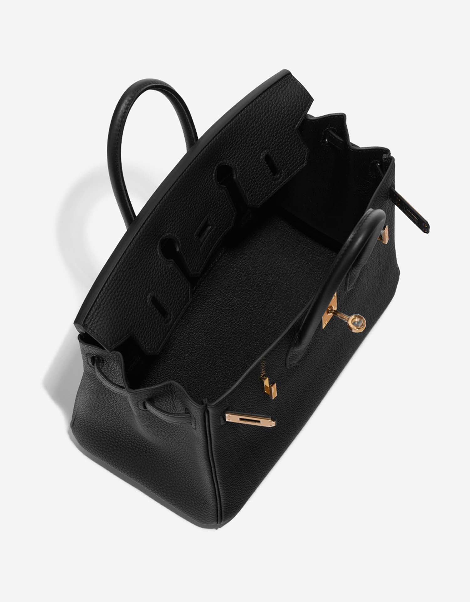 25 Togo Black with Gold Hardware