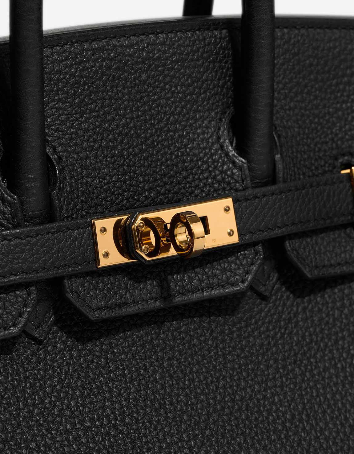 25 Togo Black with Gold Hardware