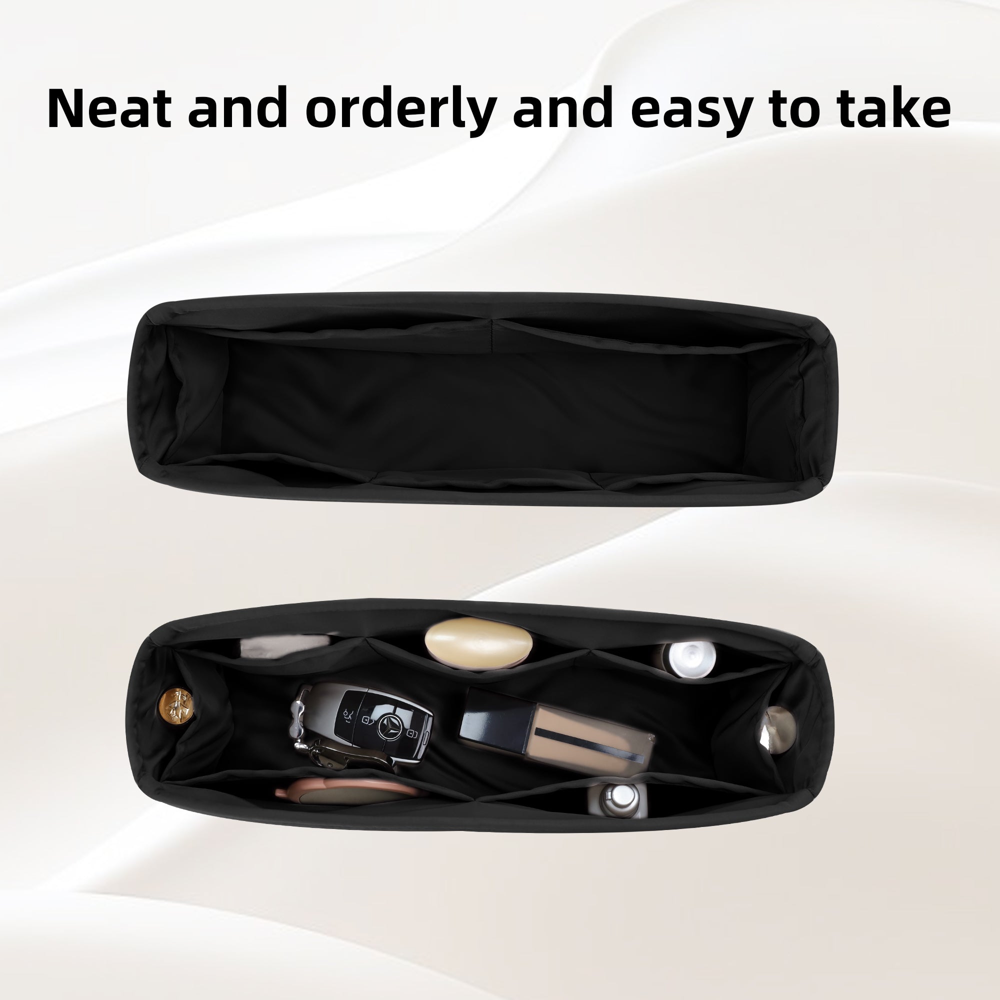 Silk Purse Organizer Insert For Kelly Pochette Mini Bags
