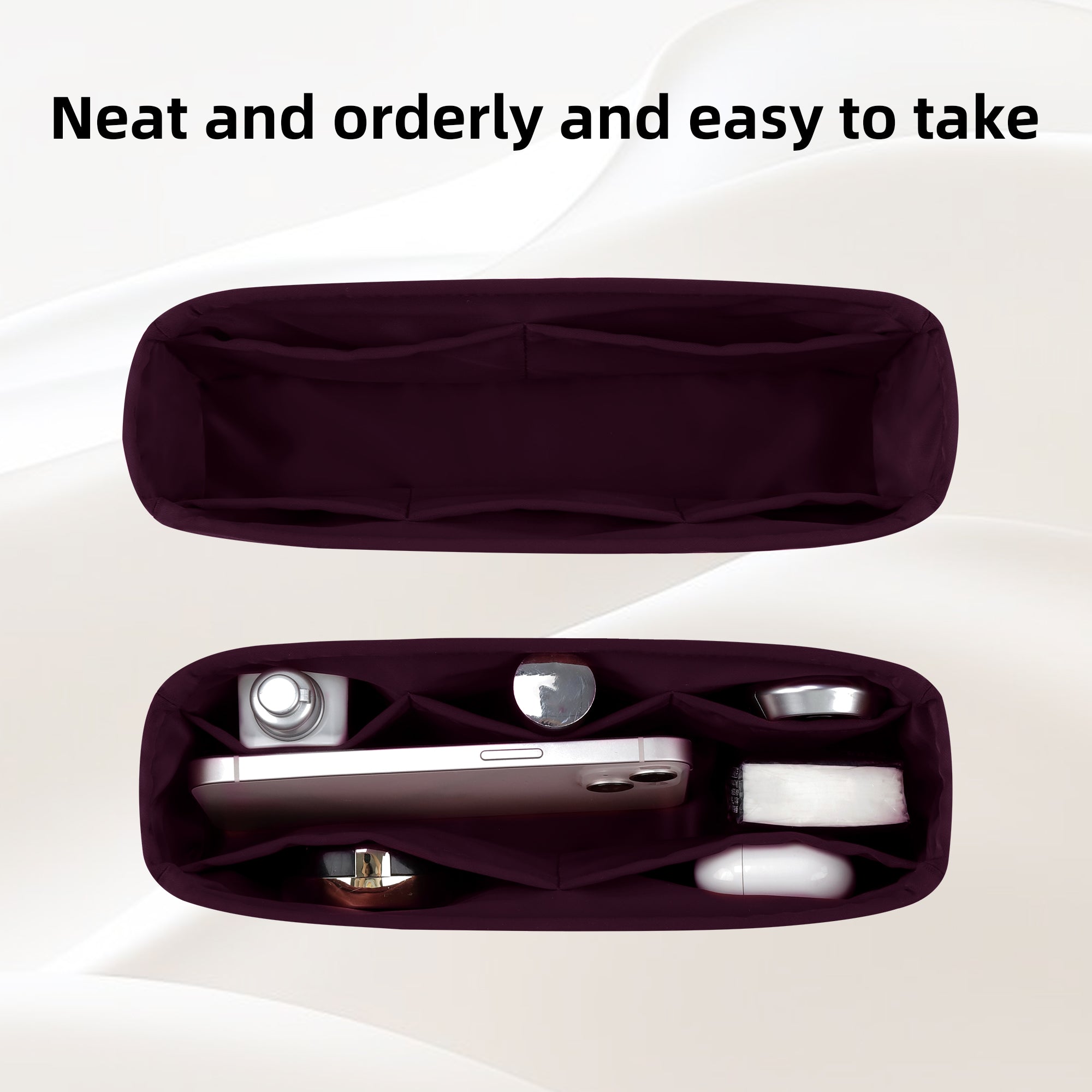 Silk Bag Organizer Luxury Handbag & Tote Shaper Insert for Classic Flap Bags