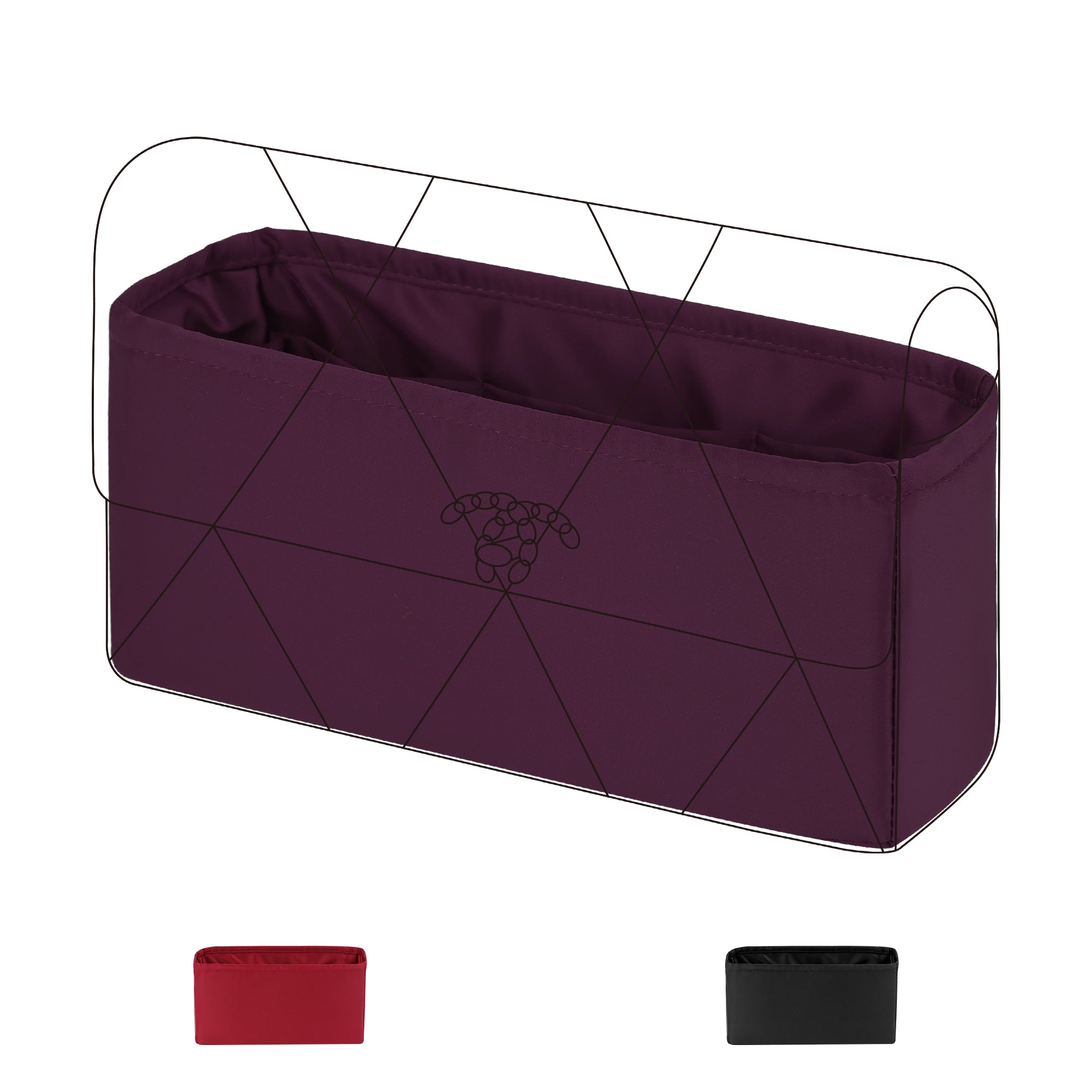 Purse Organizer Insert for CC 19 Bags Silk Bag Organizer Luxury Handbag & Tote Shaper