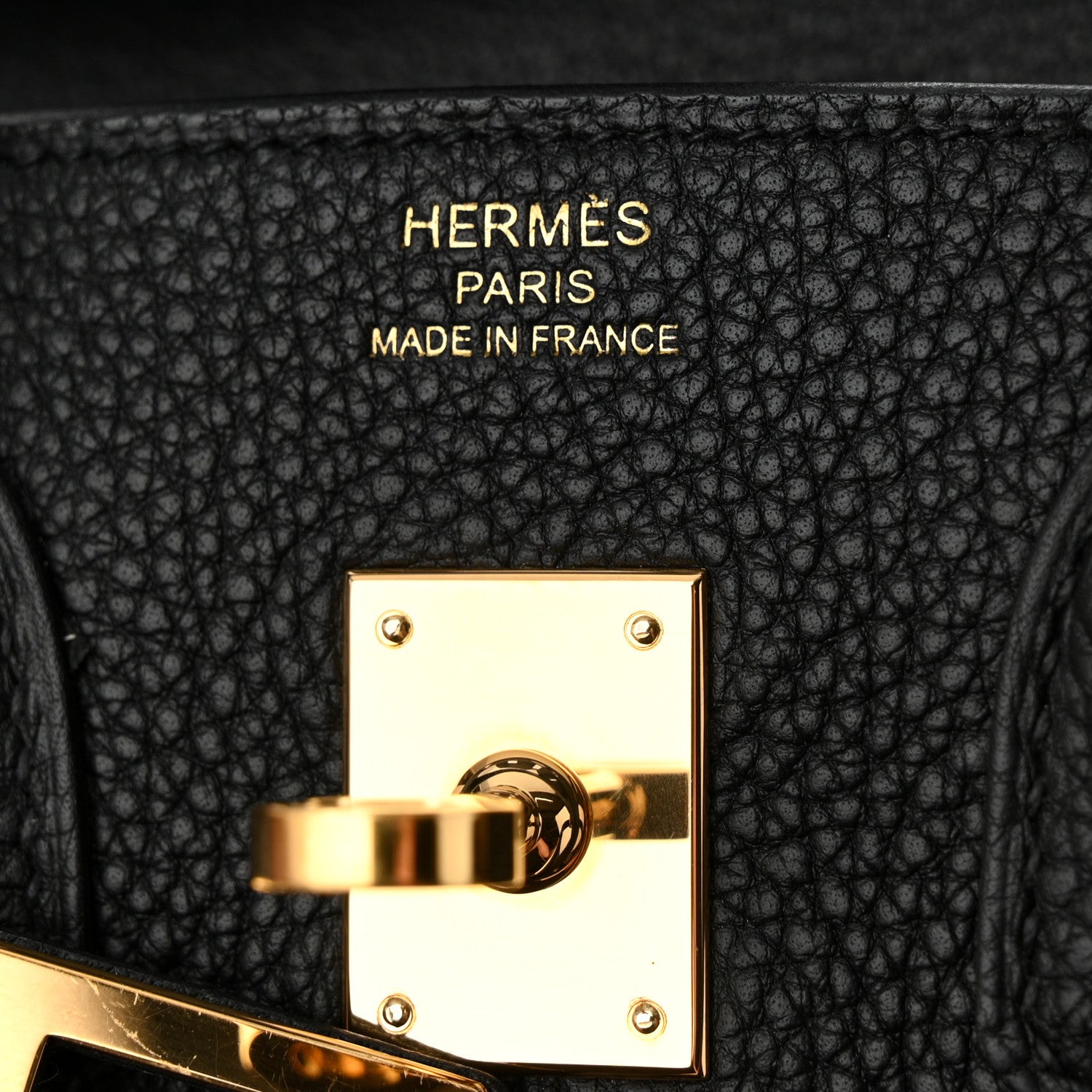 25 Togo Black with Gold Hardware