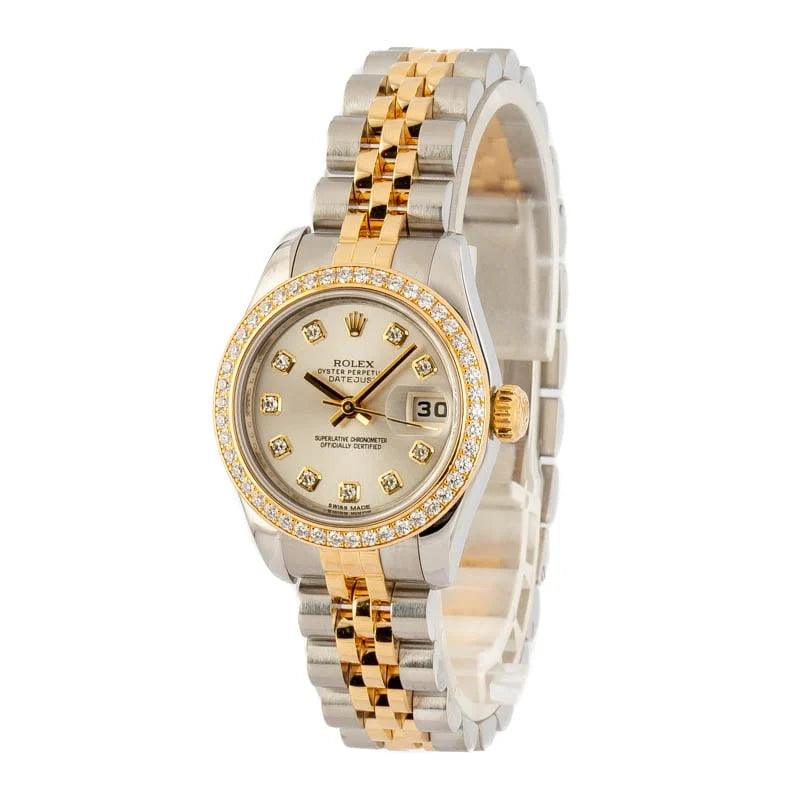Rolex Ladies Datejust 179383 Diamond Bezel - My Luxe Bag
