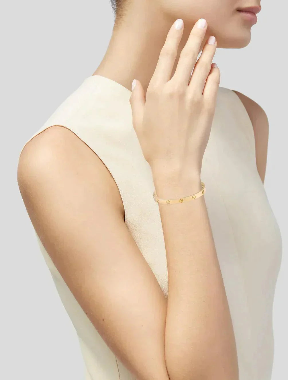 18K Yellow Gold Love Bracelet 17cm - RELAVISH