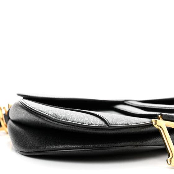 Saddle Bag Grained Calfskin Black - RELAVISH
