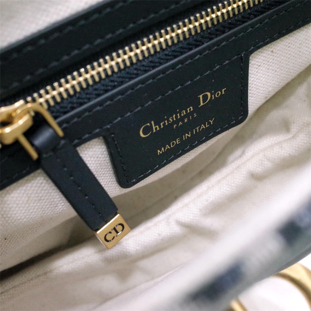 Saddle Bag with Strap Blue Oblique Jacquard