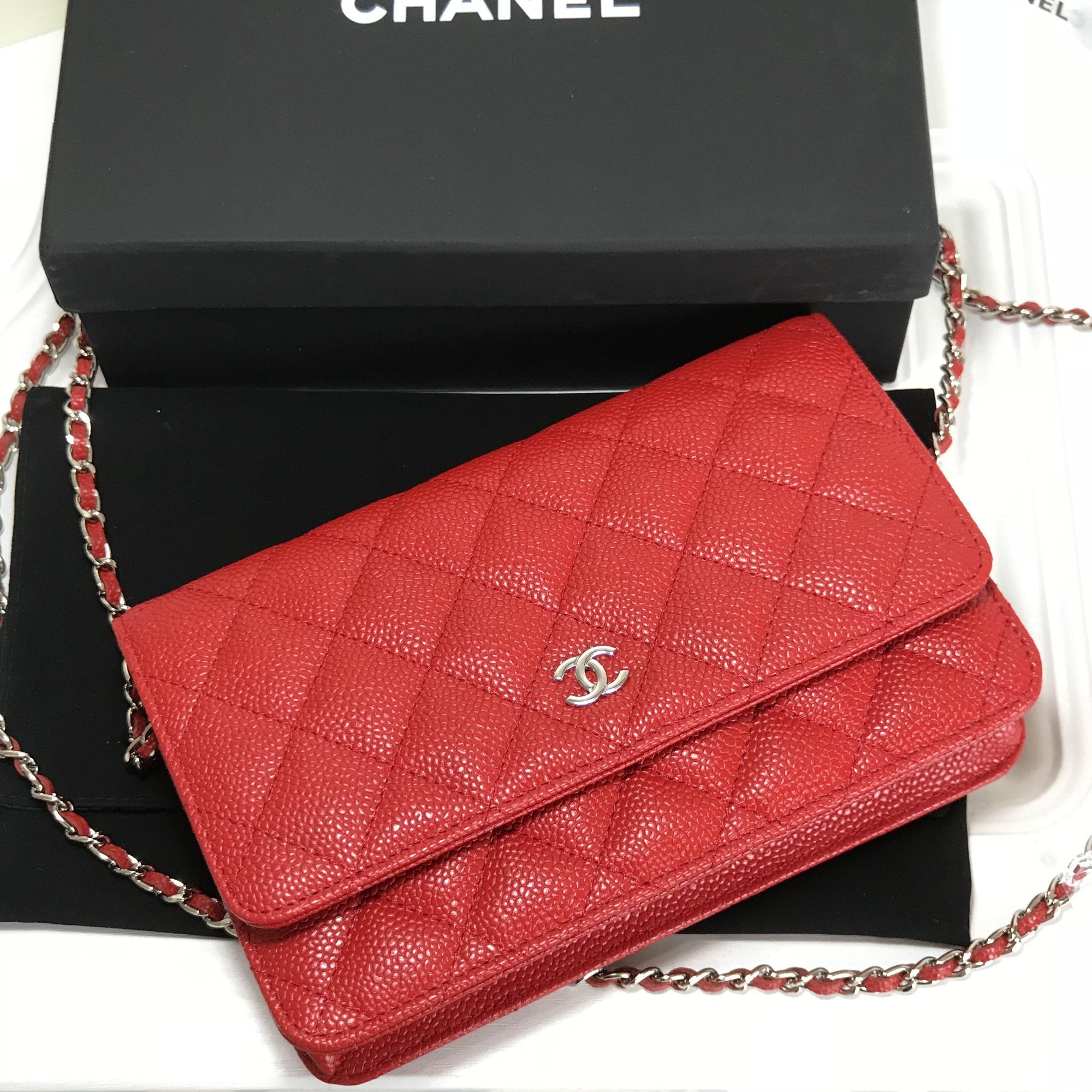 Chanel Wallet On Chain Quilted Caviar WOC - My Luxe Bag
