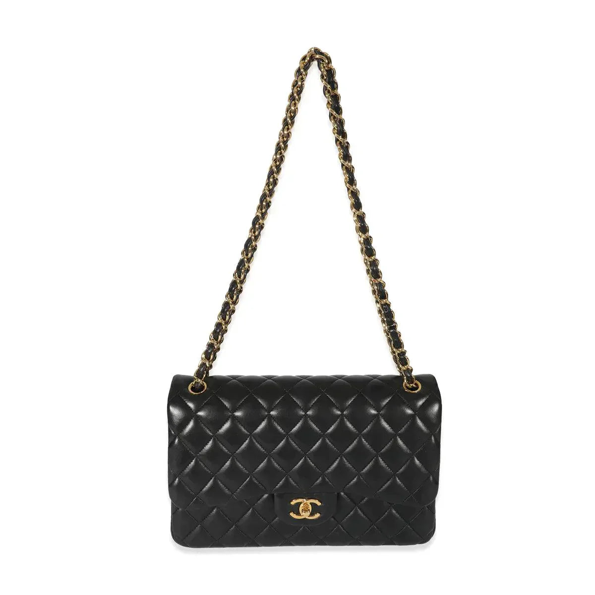 Chanel Classic Double Flap Bag Quilted Lambskin Jumbo -