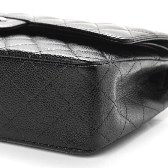 Chanel Classic Double Flap Bag Quilted Caviar Medium -