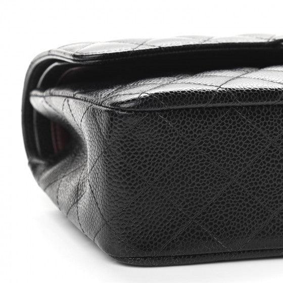 Chanel Classic Double Flap Bag Quilted Caviar Medium -